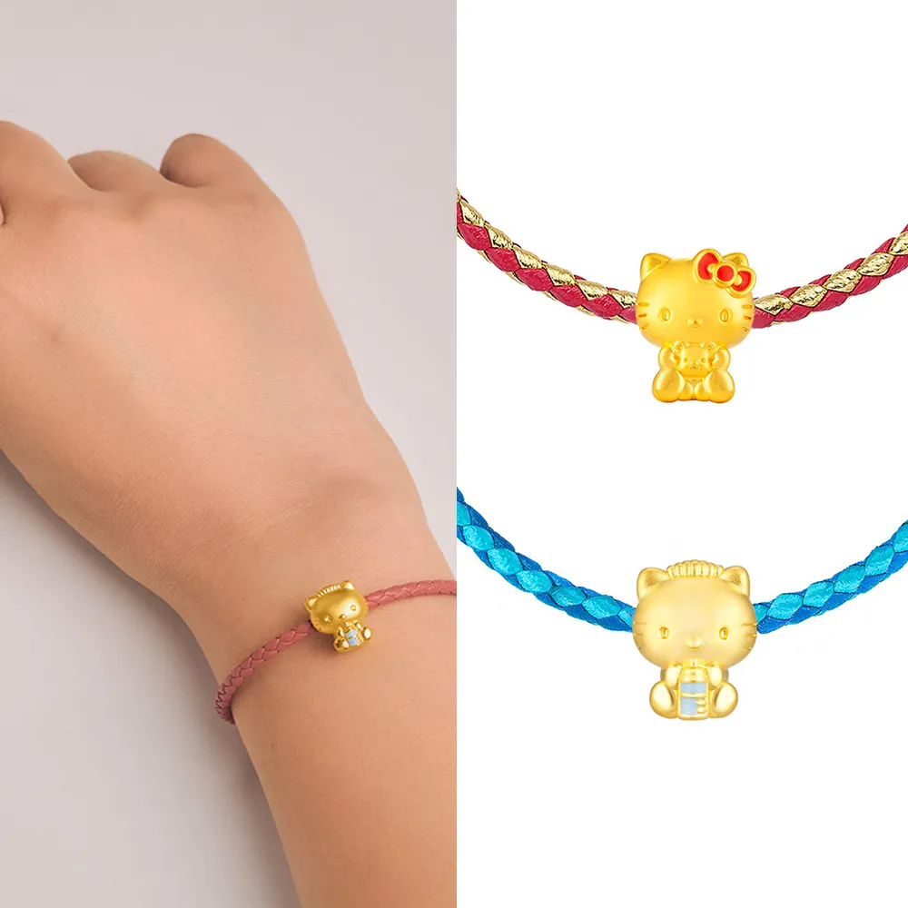 【Just Gold 鎮金店】三麗鷗 奶萌寶寶 黃金串珠(任選-2)