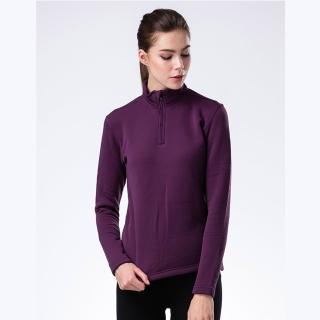 【JORDON 橋登】POLARTEC Power Stretch PRO半開襟保暖上衣(女上衣/刷毛)