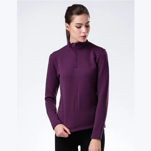 【JORDON 橋登】POLARTEC Power Stretch PRO半開襟保暖上衣(女上衣/刷毛)