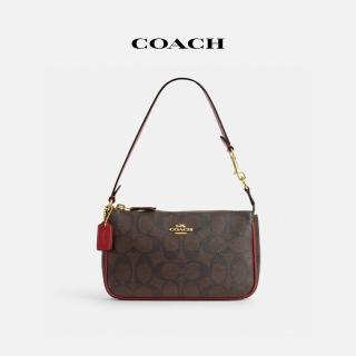 【COACH】蔻馳官方直營 NOLITA19經典Logo手袋-IM棕色1941紅色(C3308)