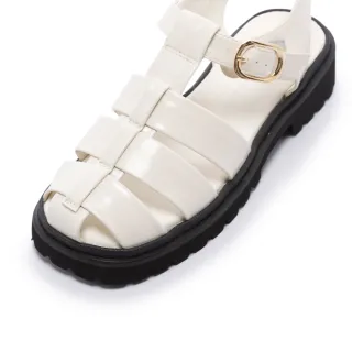 【FAIR LADY】出清品_軟實力 時髦編織鋸齒厚底涼鞋(奶油、2A2877)