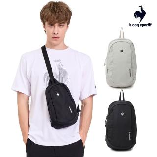 【LE COQ SPORTIF 公雞】輕量實用胸揹包 斜揹包 肩揹包 男女款-2色-LKV03104