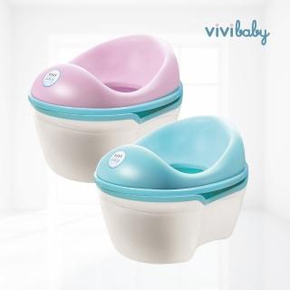 【VIVIBABY】三合一PU軟質輔助便器 舒適訓練便器/戒尿布(全軟質一體成型設計 藍/粉)