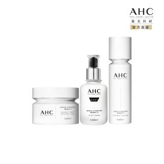 【AHC】醫美科研超秒晶透穀胱甘組 雪凝霜50ml+精華水乳100ml+淡斑精華40ml(淡斑/晶透)