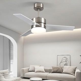 【LADUTA 拉布塔】42吋 吊扇燈 吸頂風扇燈 全光譜110V(APP智控 無極調光 變頻省電 靜音DC扇 循環扇 HC573)