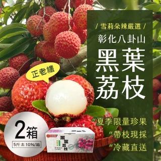 【雪莉朵辣】黑葉荔枝 5斤 x2箱(預購6/23-6/27出貨)