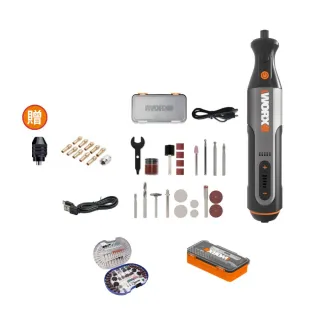 【WORX 威克士】8V 迷你鋰電刻磨機 WX106.1(無線電磨機 拋光 打磨機 切割機 無線刻磨機 雕刻機)