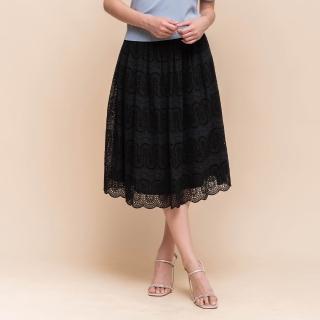 【perng yuh 芃諭名品】夜柔漫調 細針刺繡 傘襬裙(2025 SS Collection｜4A春夏新品上市)