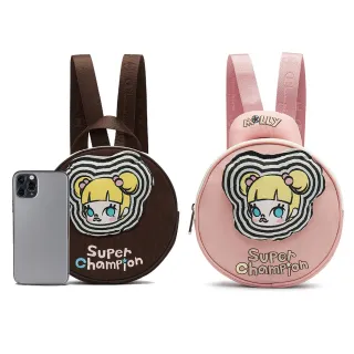 【Champion】情人節禮物 官方直營 中性-POP MART x CHAMPION 刺繡兩用後背包(U4DACPU71S3)