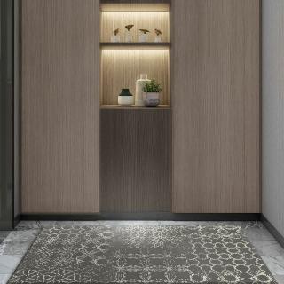 【SDL Home 山德力】ESPRIT地毯-萊茵黑 70x140cm(德國品牌 復古花紋)