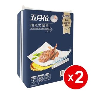 【MAY FLOWER 五月花】三層抽取式廚房紙巾(80抽*24包/袋*2袋)