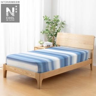 【NITORI 宜得利家居】極致涼感 伸縮床包 N FIT N COOL WSP BD 25NC-23 單人(伸縮床包 床包)