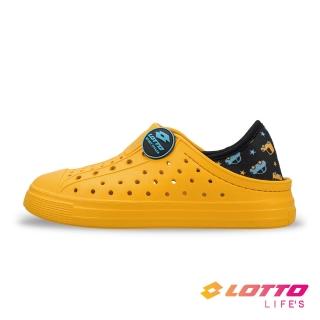 【LOTTO】童鞋 Sicily 輕量洞洞鞋(黃-LT5AKS9704)