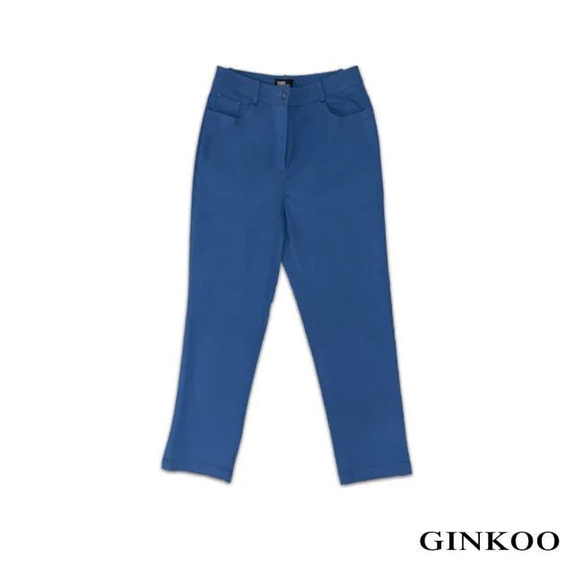 【GINKOO 俊克】簡約風合身窄褲