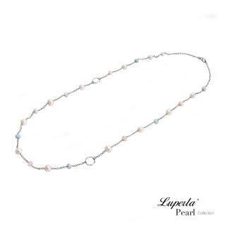 【大東山珠寶】天然淡水珍珠項鍊長鍊 樊月星辰 100CM 925銀(時尚珍珠/天河石)