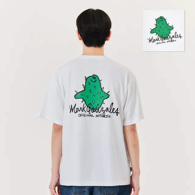 【Mark Gonzales】男女同款 仙人掌小天使T恤-白色