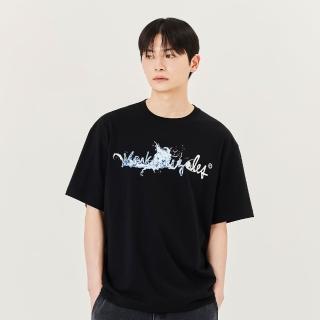 【Mark Gonzales】男女同款 MG 浪花 LOGO T恤-黑色