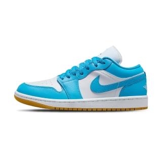 【NIKE 耐吉】Air Jordan 1 Low 女鞋 藍白色 復古 低筒 喬丹 AJ1 運動 休閒鞋 DC0774-104
