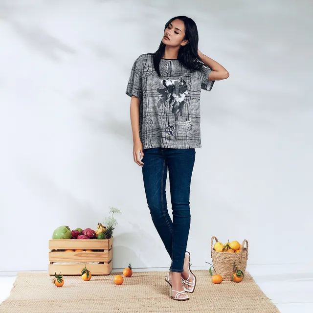 【ICHE 衣哲】Cop.Copine法式時尚休閒落肩寬袖連帽造型上衣