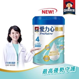 【QUAKER 桂格】愛力心優護小朋友營養奶粉800g*1罐(4號 3-7歲幼童適用 無新增蔗糖)