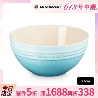 【Le Creuset】瓷器麵碗17cm(水漾藍)