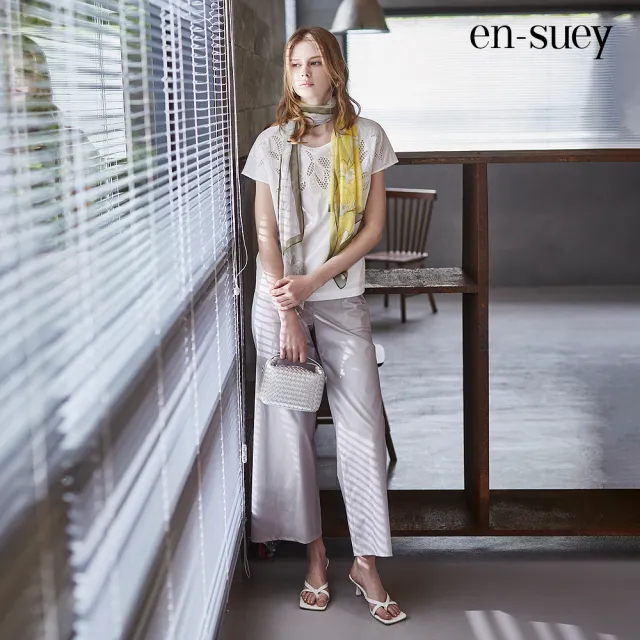【en-suey 銀穗】方型口袋八分寬褲-女 - momo購物網 - 好評推薦 -2026年7月