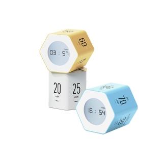 【Mooas】韓國六角轉轉專注學習定時器(番茄鐘、番茄工作法、時鐘、靜音鬧鐘、考試用品、禮品)
