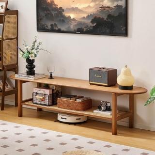 【匠俱】竹製雙層電視桌 160×35×40CM(電視櫃 電視桌 客廳桌 長桌 茶几 置物 收納)