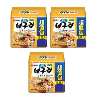 【農心泡麵】爽口海鮮烏龍拉麵5入超值包(600g*3袋組)