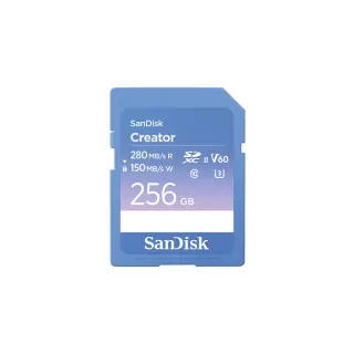 【SanDisk】SanDisk CREATOR SD UHS-II 記憶卡 256GB(公司貨)