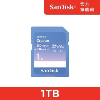 【SanDisk】SanDisk CREATOR SD UHS-II 記憶卡 1TB(公司貨)