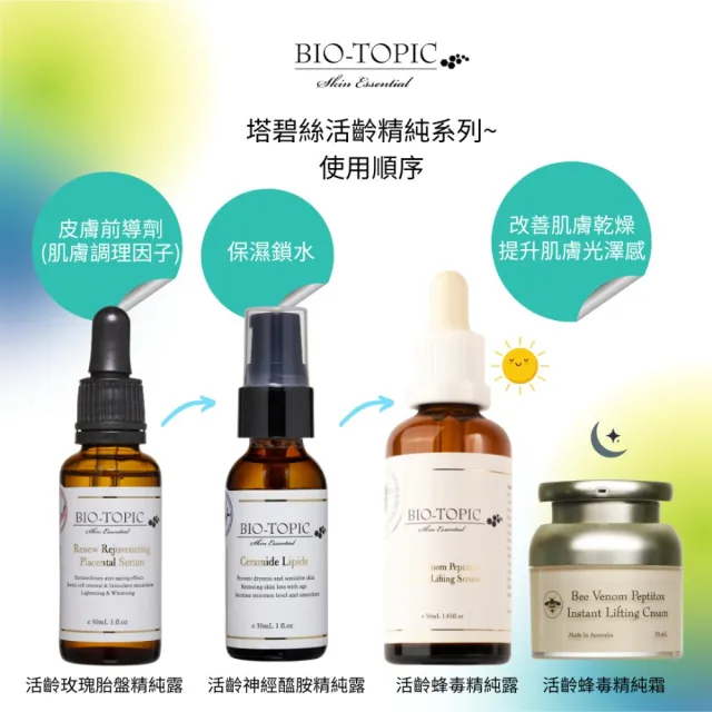【BIO-TOPIC 塔碧絲】活齡蜂毒精純霜50ml