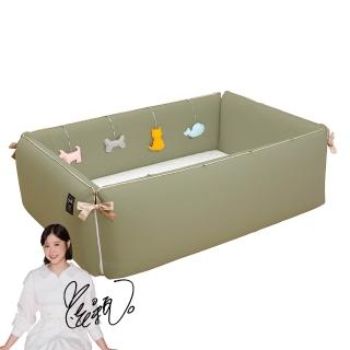 【gunite】多功能第三代落地式沙發嬰兒陪睡床0-6歲+屋頂組(瑞典綠)