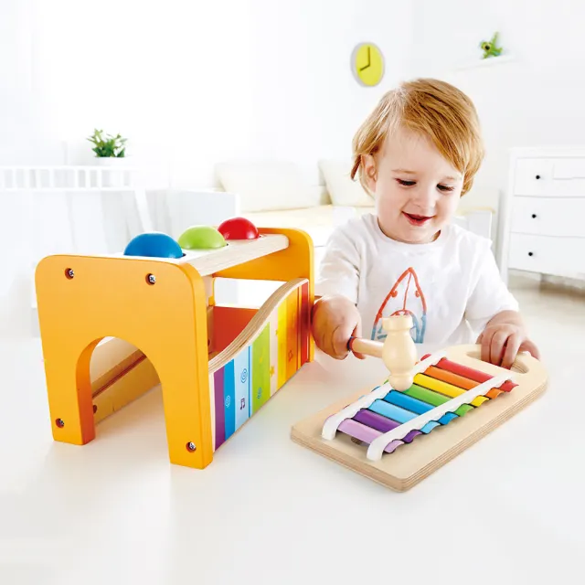 【Hape】多功能敲琴台(音樂玩具/樂器玩具/幼童玩具/啟蒙)