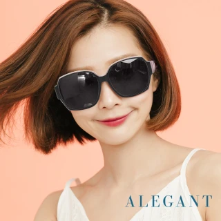 【ALEGANT】精緻時尚加大方框全罩式防滑彈力鏡腳寶麗來偏光墨鏡/外掛式UV400太陽眼鏡(台灣製造/防曬首選)