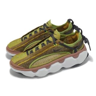 【NIKE 耐吉】休閒鞋 Flyknit Bloom 女鞋 綠 粉紅 厚底 增高 緩震(FD2149-300)