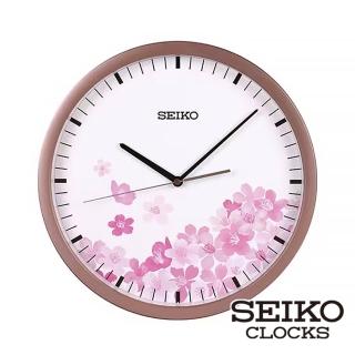 【SEIKO 精工】唯美櫻花 指針式掛鐘 時鐘PIA020(時分秒指針顯示 簡約設計)