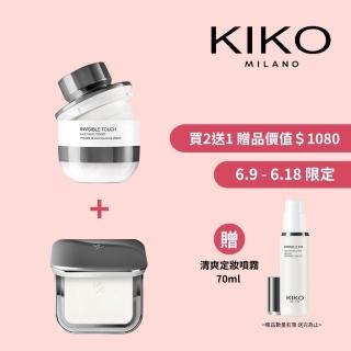 【KIKO MILANO】裸肌礦物蜜粉餅9.7g+透明定妝蜜粉13.5g 組合(蜜粉/蜜粉餅/妝前乳/飾底乳/粉底液/CC霜/遮瑕)