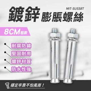 鍍鋅膨脹螺絲 擴張螺絲 膨脹螺栓 螺栓 加粗款 中空壁虎 高張力螺絲 登高坡螺絲 10入組 550-SUSS8T