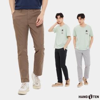 【Hang Ten】男裝-SLIM FIT凍感修身長褲(多色選)