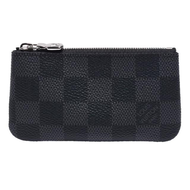 LV LOUIS VUITTON路易威登 N60155 POCHETTE CLES 經典 Damier 棋盤格帆布拉鍊零錢/鑰匙包