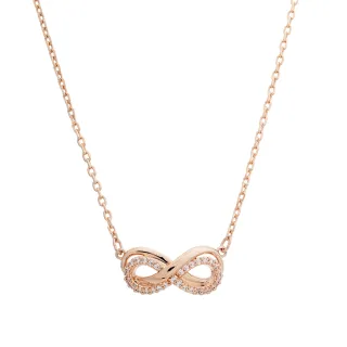 【SWAROVSKI 施華洛世奇】Hyperbola 玫瑰金水晶項鍊(限 量 促 銷)