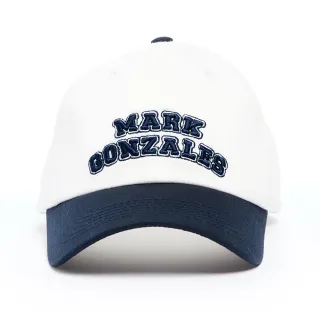 【Mark Gonzales官方旗艦】MG 學院風棒球帽-深藍色