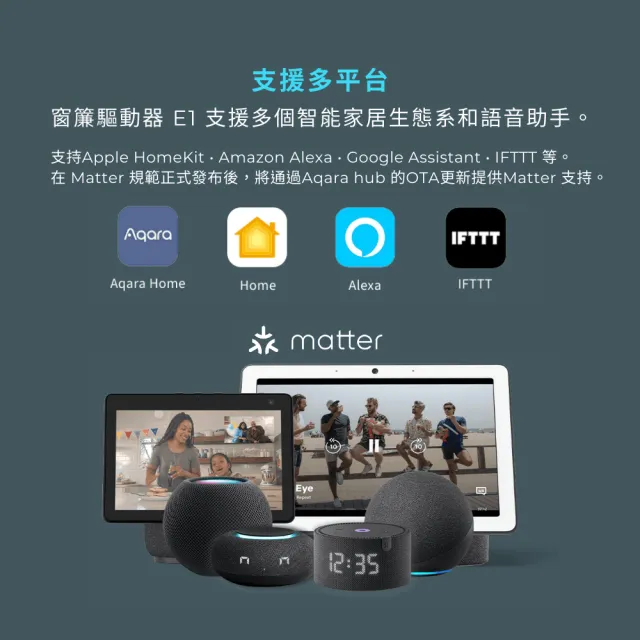 【Sioh 惜】Aqara E1窗簾驅動器-U型/I型(電動窗簾/免鑽孔/智能居家/APP控制)
