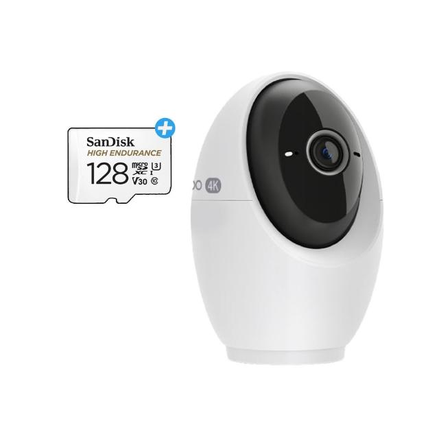 (128G記憶卡組)【TP-Link】4K 800萬畫素 AI智慧偵測 人臉辨識 可旋轉 無線網路監視器 支援512GB(Tapo C260)