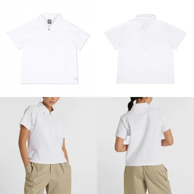 【NEW BALANCE】Polo衫 Seersucker Tournament 女款 白 短袖 上衣 泡泡紗 寬鬆 快乾(WT51404WT)