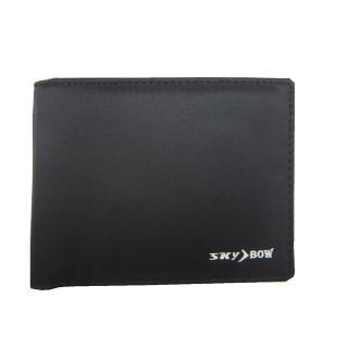 【SNOW.bagshop】短夾二折型主袋休閒中性款(防水尼龍布材質刷洗加長尺寸固定型證件夾青少全齡適)