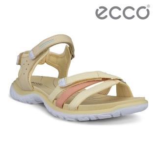 【ecco】OFFROAD ROAM W 越野簡約戶外舒適休閒涼鞋 女鞋(稻黃色/亮白色/橘粉色/稻黃色 85330361248)