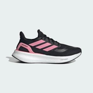 【adidas 愛迪達】Pureboost 5 W 女 慢跑鞋 彈力 支撐 緩震 黑 粉紅(JR2998)