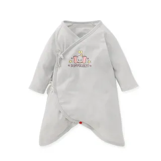 【mamaway 媽媽餵】新生兒迪士尼Q彈棉質蝴蝶衣 小飛象(寶寶包屁衣、嬰兒連身衣)